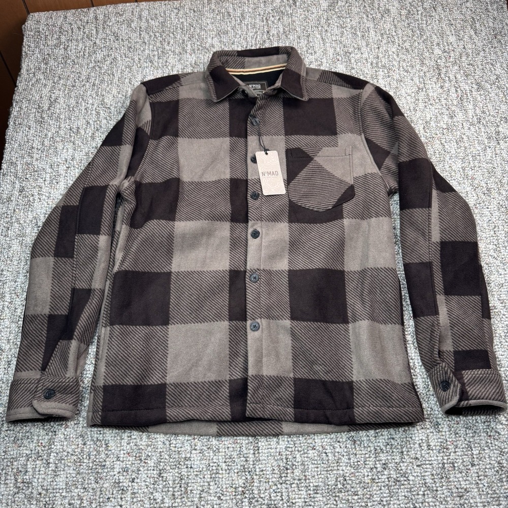 Nomad Shirt Mens Small Flannel Long Sleeve Button Up Check Brown NWT